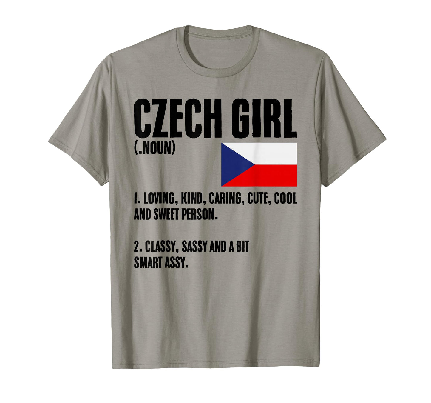Czech Girl Definition Czech Republic Flag Prague Czech Women T-Shirt