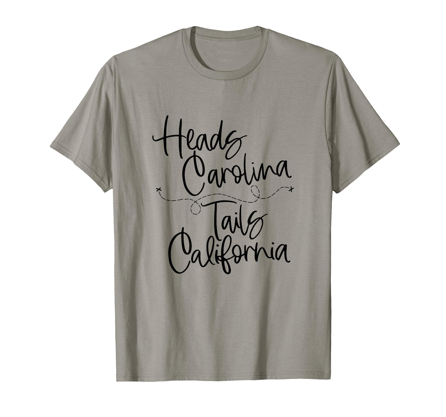 Heads Carolina Tails California 90's Country Design T-Shirt