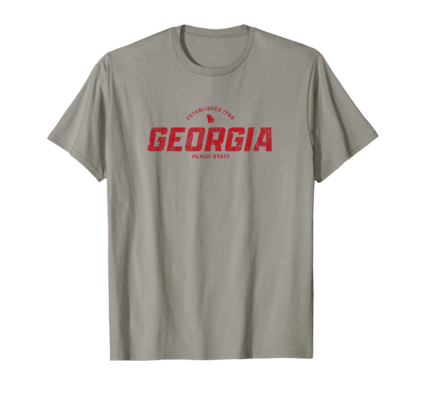 Georgia GA Vintage Athletic Red Sports Logo T-Shirt