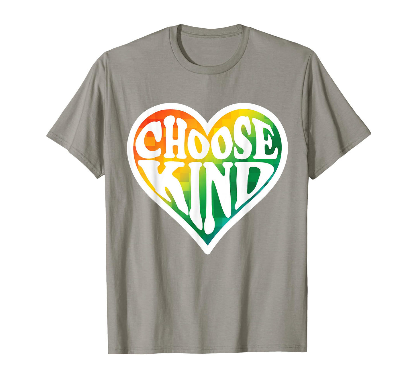 Rainbow Heart Teacher Choose Kind T-Shirt Gifts Women Kids T-Shirt