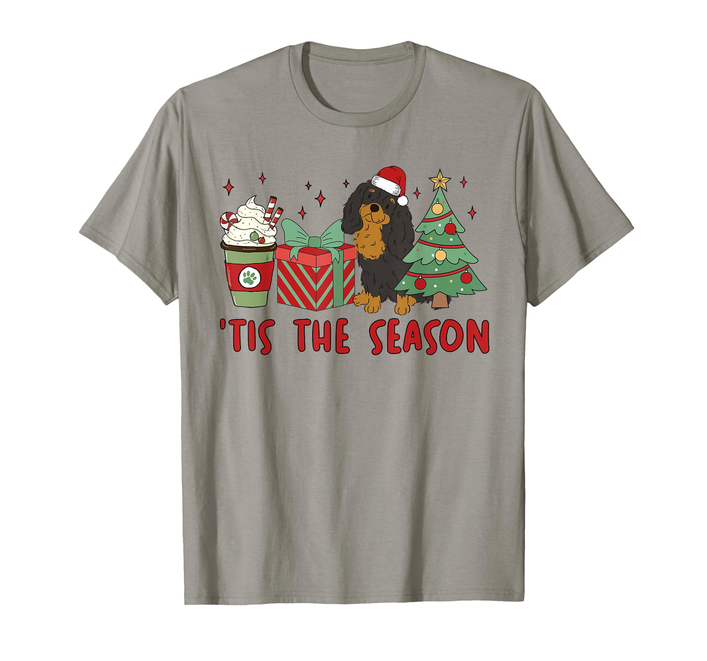 Cavalier King Charles Spaniel Christmas Tis The Season Dog T-Shirt