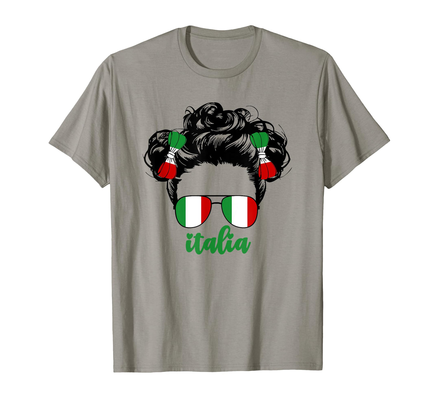 Cute Italian Girl For Kids Pride Italia Italy Flag Girls T-Shirt