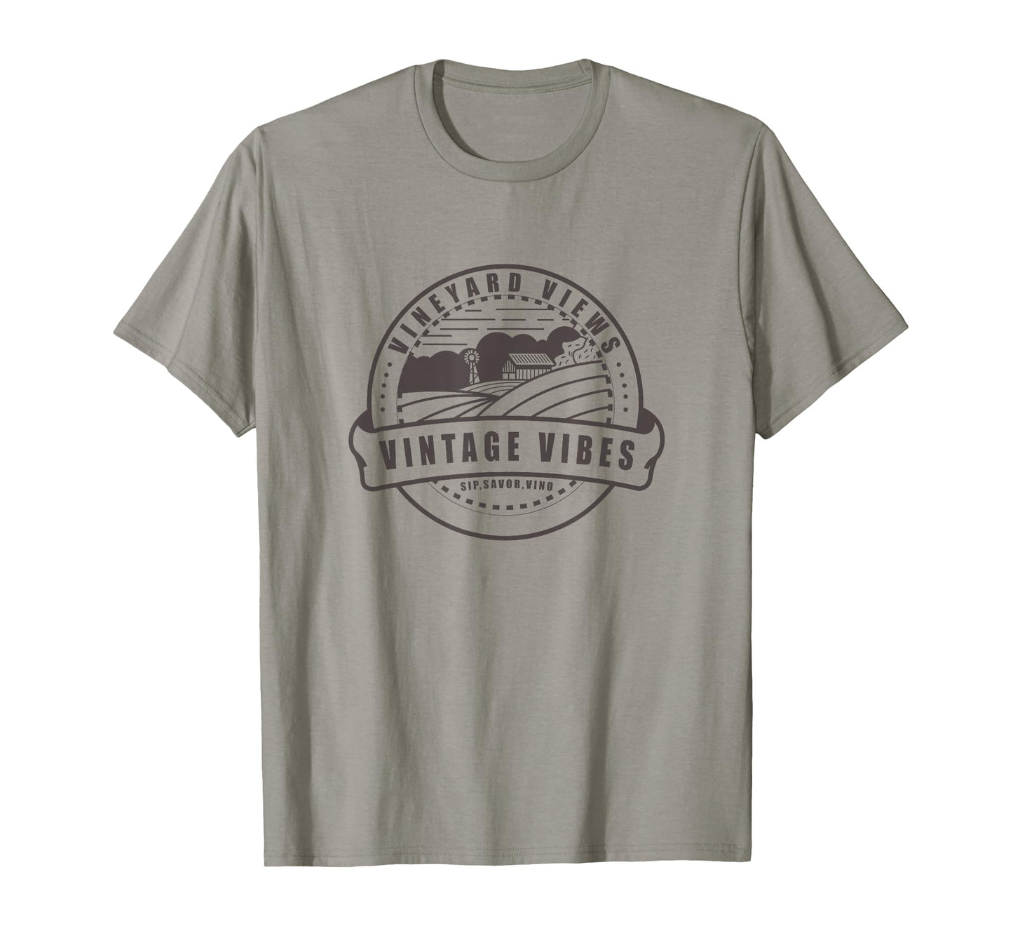 Vineyard Views Vintage Vibes Winery Farm Vines T-Shirt
