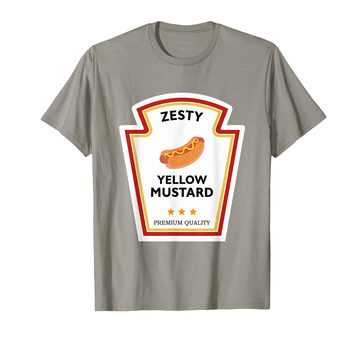 Zesty Yellow Mustard Condiment Group Costume T-Shirt