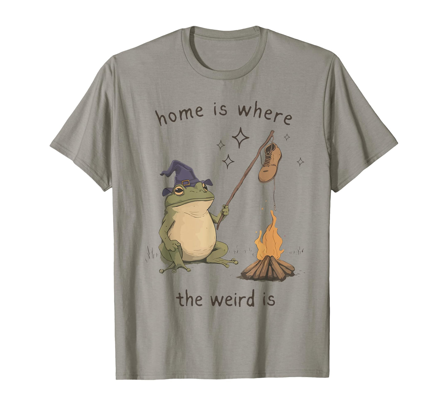 Home is Where The Weird is Frog Roasting Boot T-Shirt