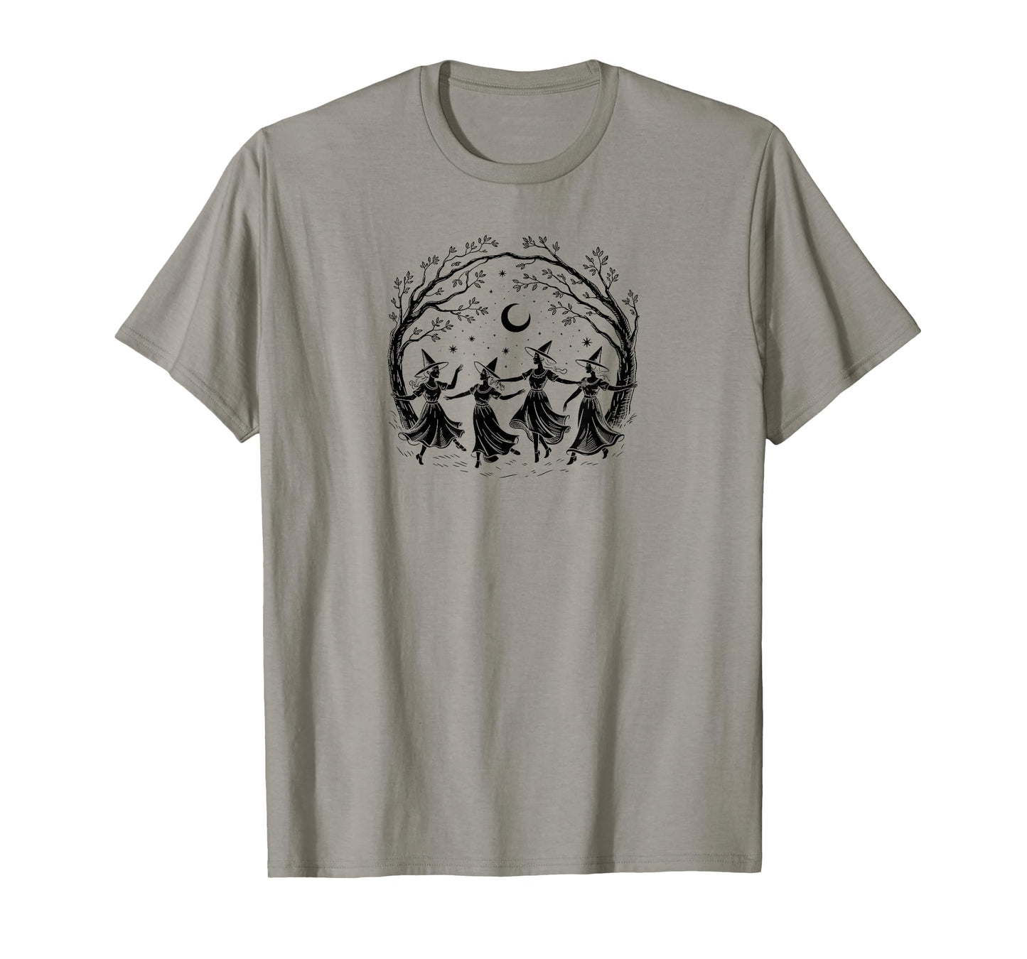 Four Witches Halloween Vintage Witchy Vibes for Women T-Shirt