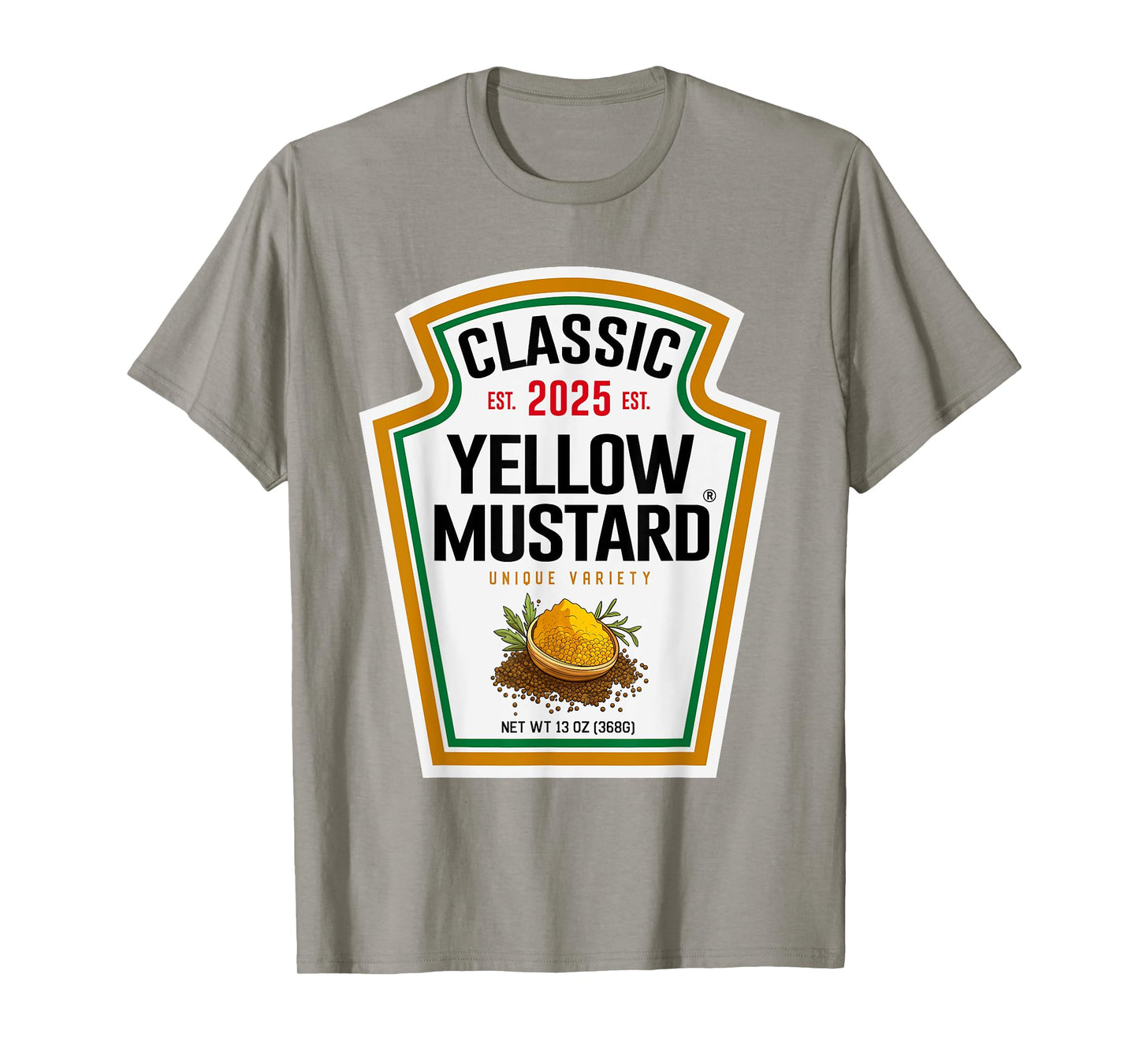Yellow Mustard DIY Halloween Costume Matching Group Mustard T-Shirt