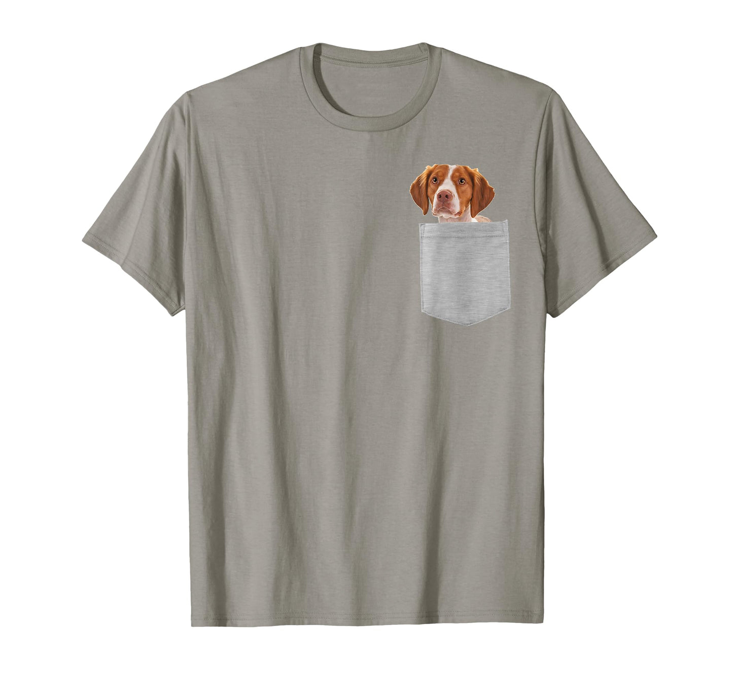 Dog in Your Pocket Brittany Men Women Girls Kids T-Shirt