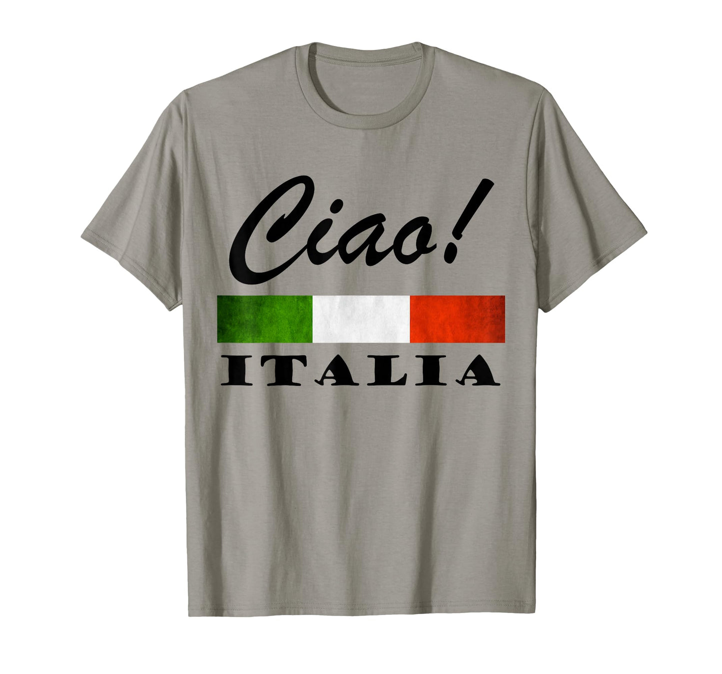 Ciao Italia Tricolore Green White and Red Italian Flag Italy T-Shirt