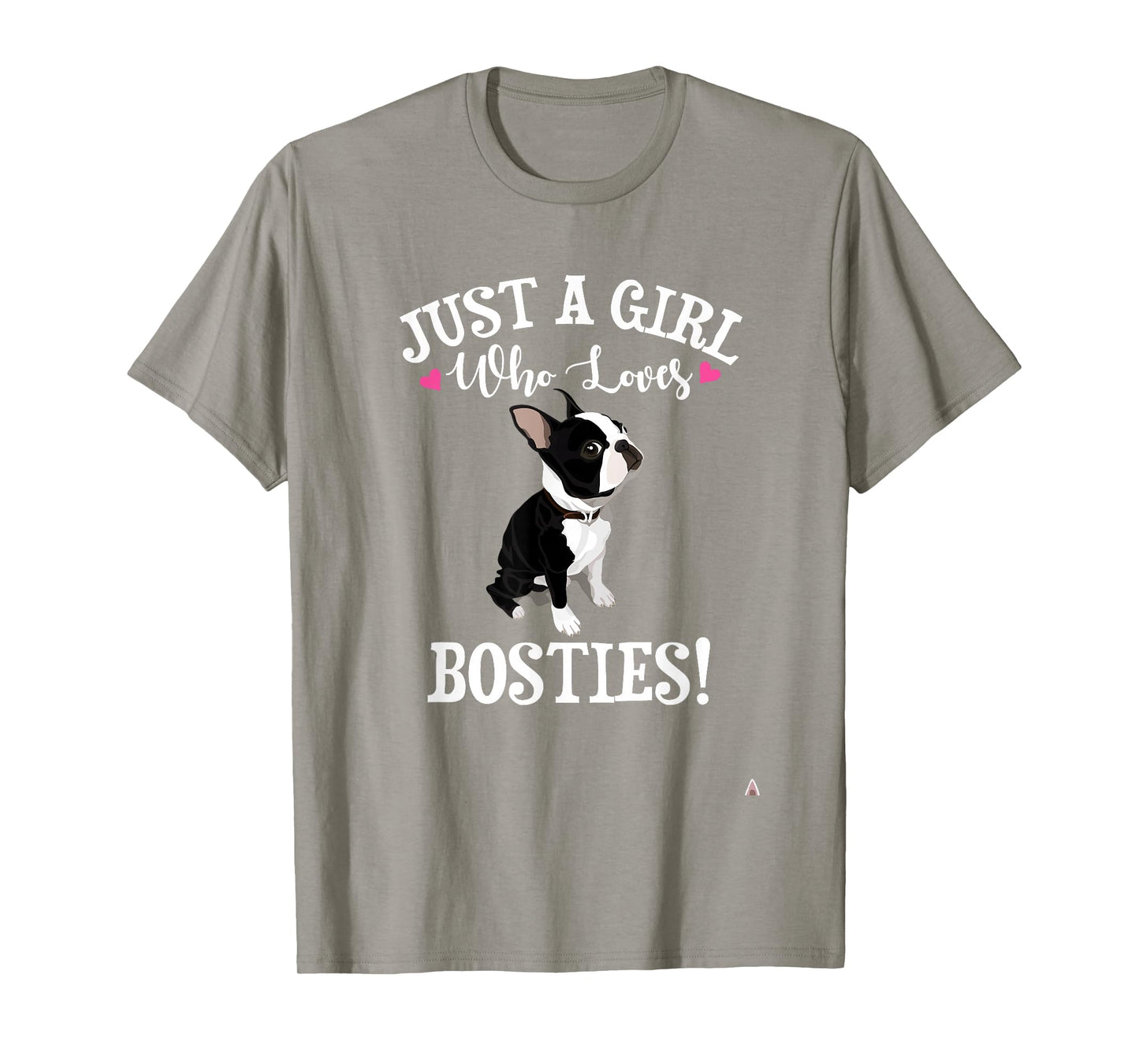 Womens Kids Girl Who Loves Boston Terrier Lover T-Shirt