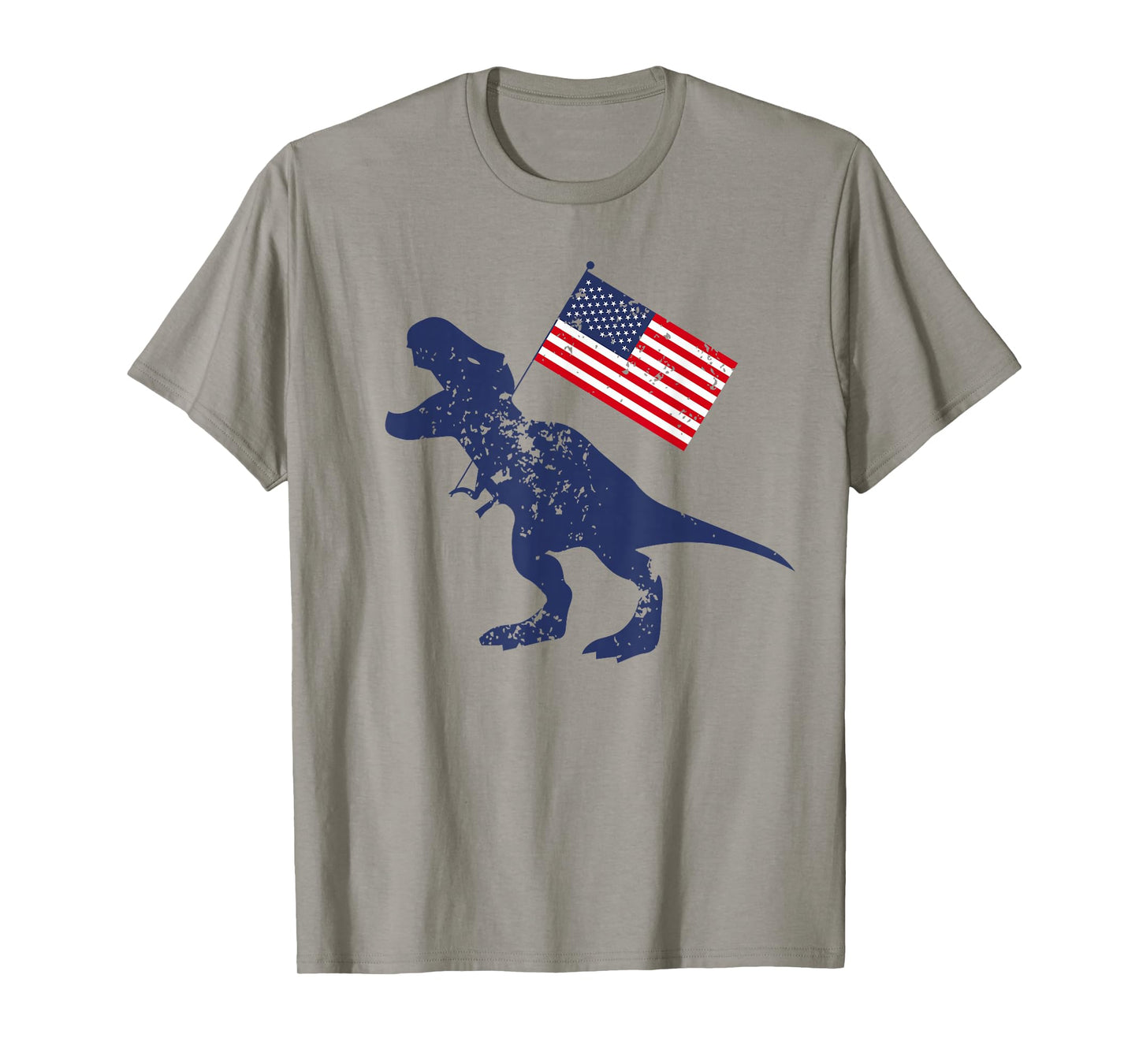 Awesome America American Dino Flag July 4th USA Dinosaur T-Shirt