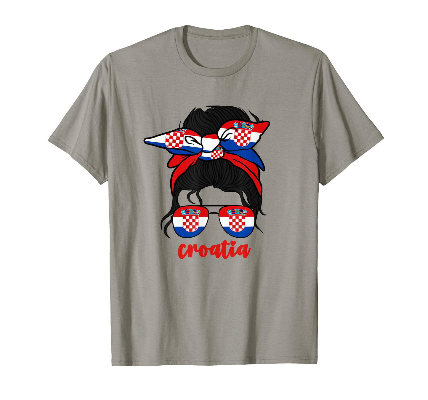 Croatian Girl For Women Hrvatska Croats Croatia Flag Girls T-Shirt