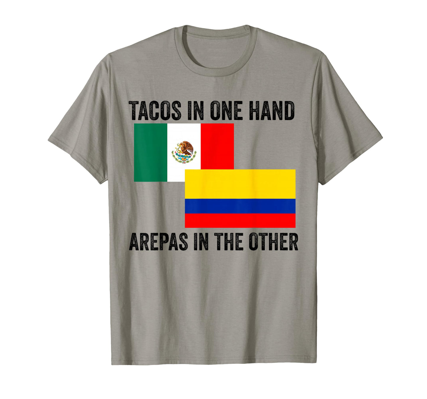 Half Colombian Half Mexican Flag 1/2 Heritage Pride T-Shirt