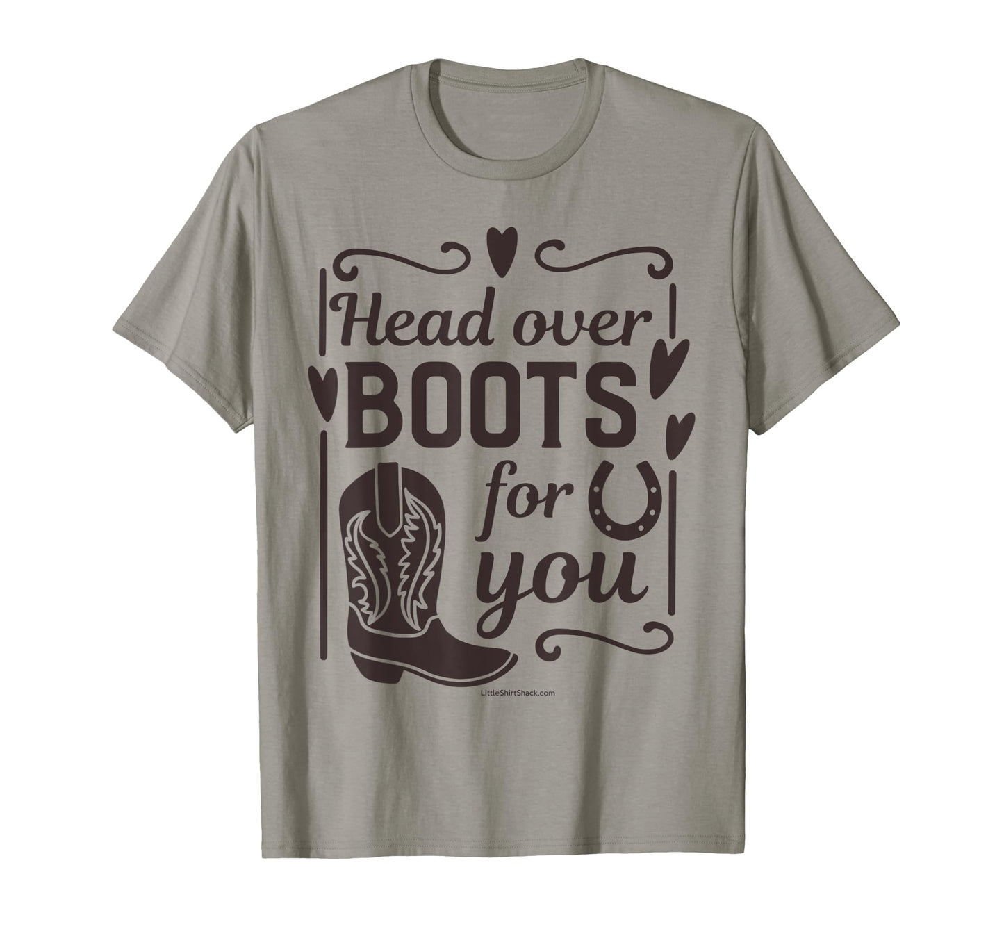 Head over Heels. Boots. Southern. Farmer South Country Funny T-Shirt