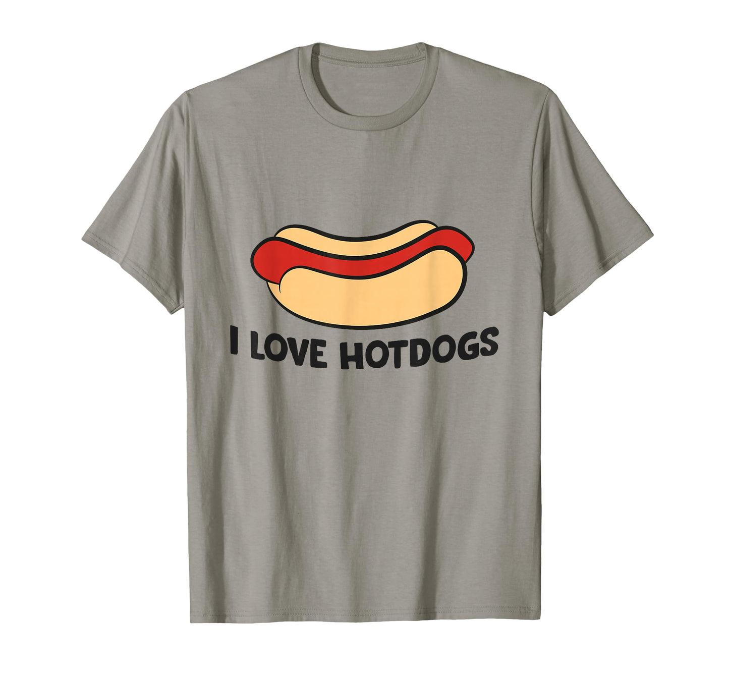 I Love Hotdogs Funny Hot Dog Lover T-Shirt