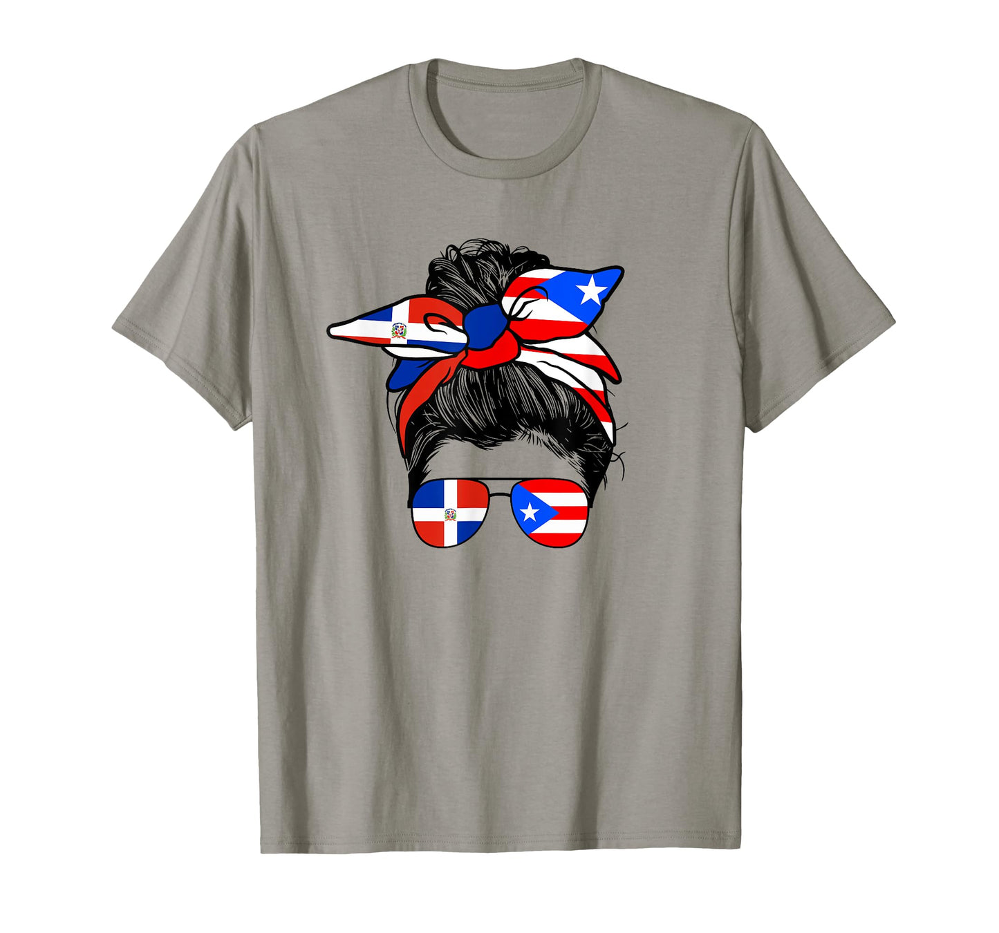 Half Dominican And Puerto Rican Rico Flag DominiRican Girl T-Shirt