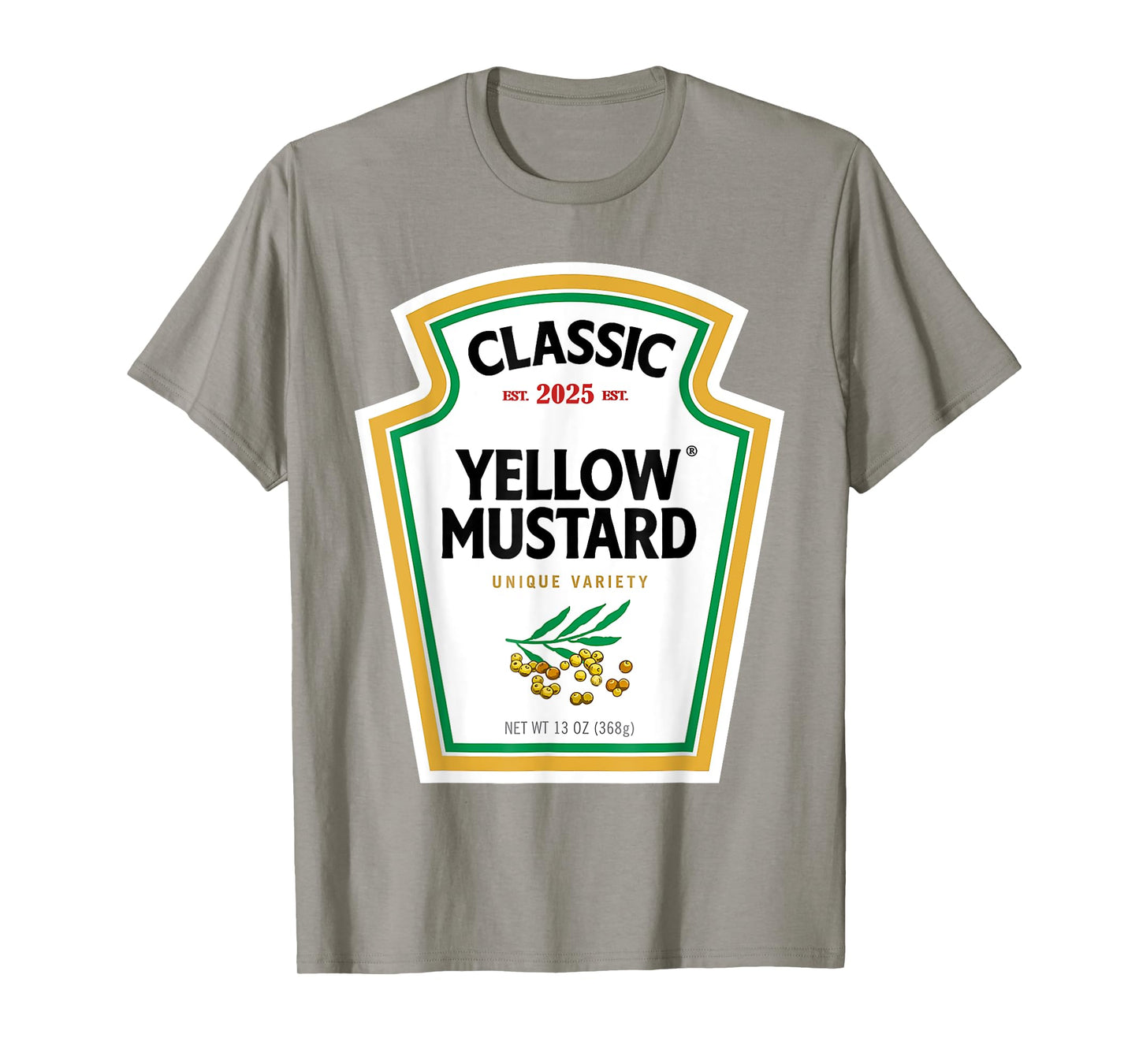 Yellow Mustard DIY Halloween Costume Matching Group Mustard T-Shirt