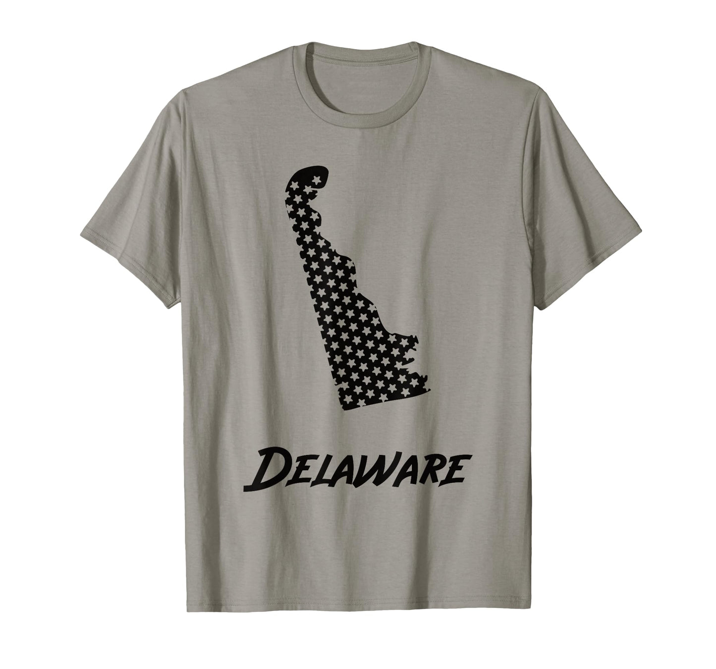 Delaware USA State Outline Stars Vintage Retro Design T-Shirt