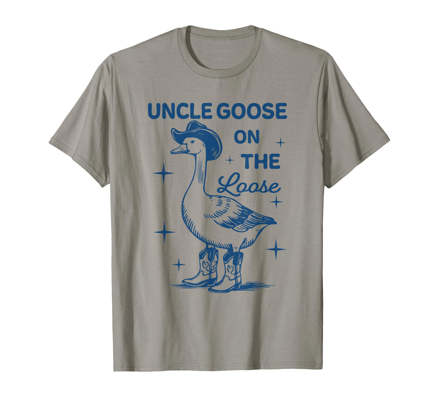 Funny Uncle Goose On The Loose, Funny Western Cowboy T-Shirt