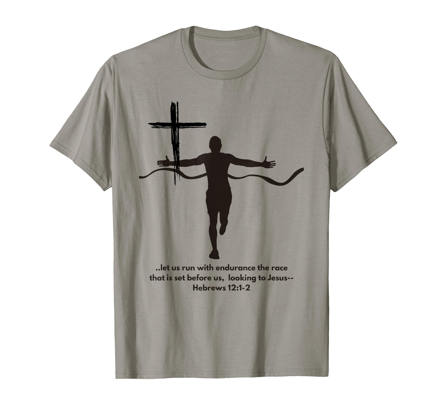 Faith and Running Marathon Jogging Cross Country Christian T-Shirt