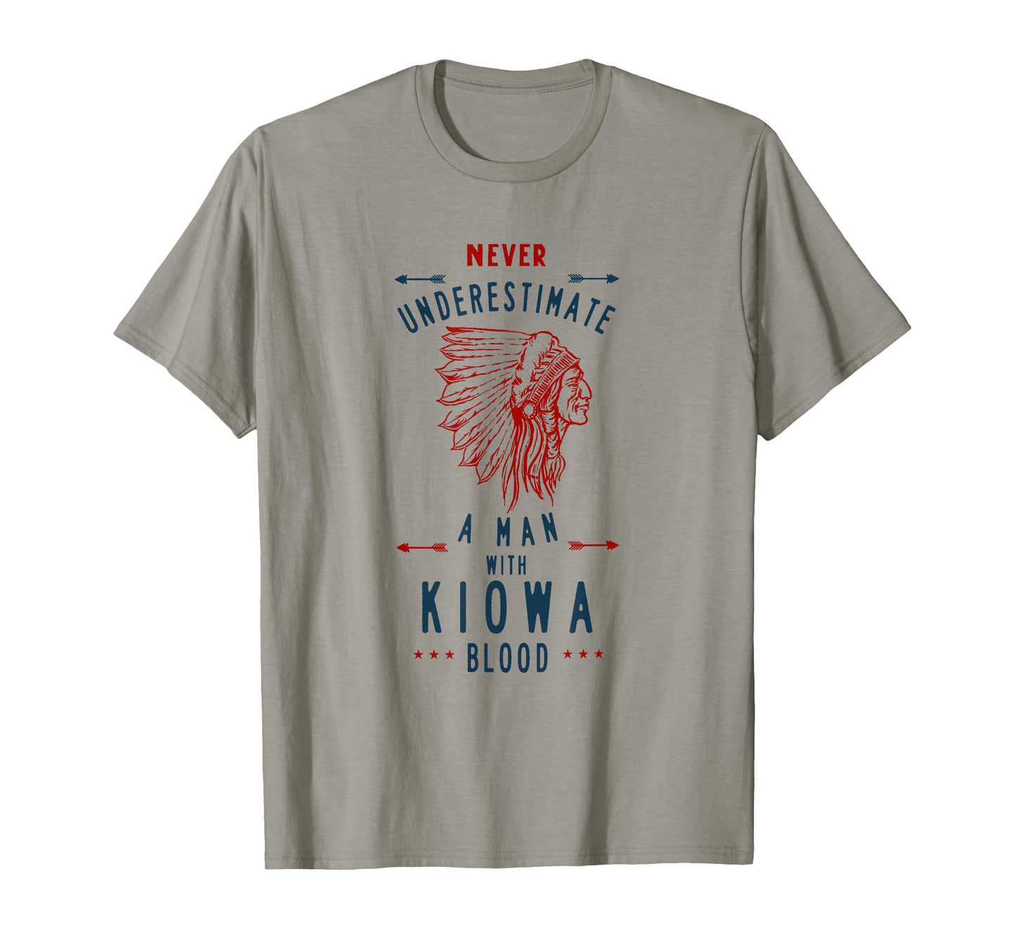 Kiowa Native American Indian Man Never Underestimate T-Shirt