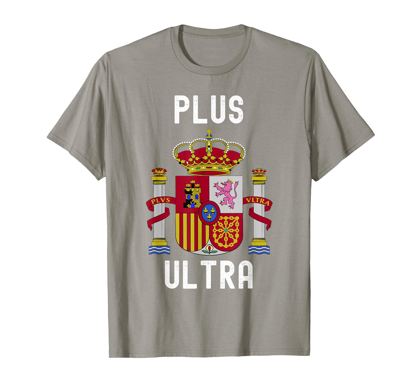 Plus Ultra Spain Flag Patriotic Kids Boys Womens Mens Red T-Shirt