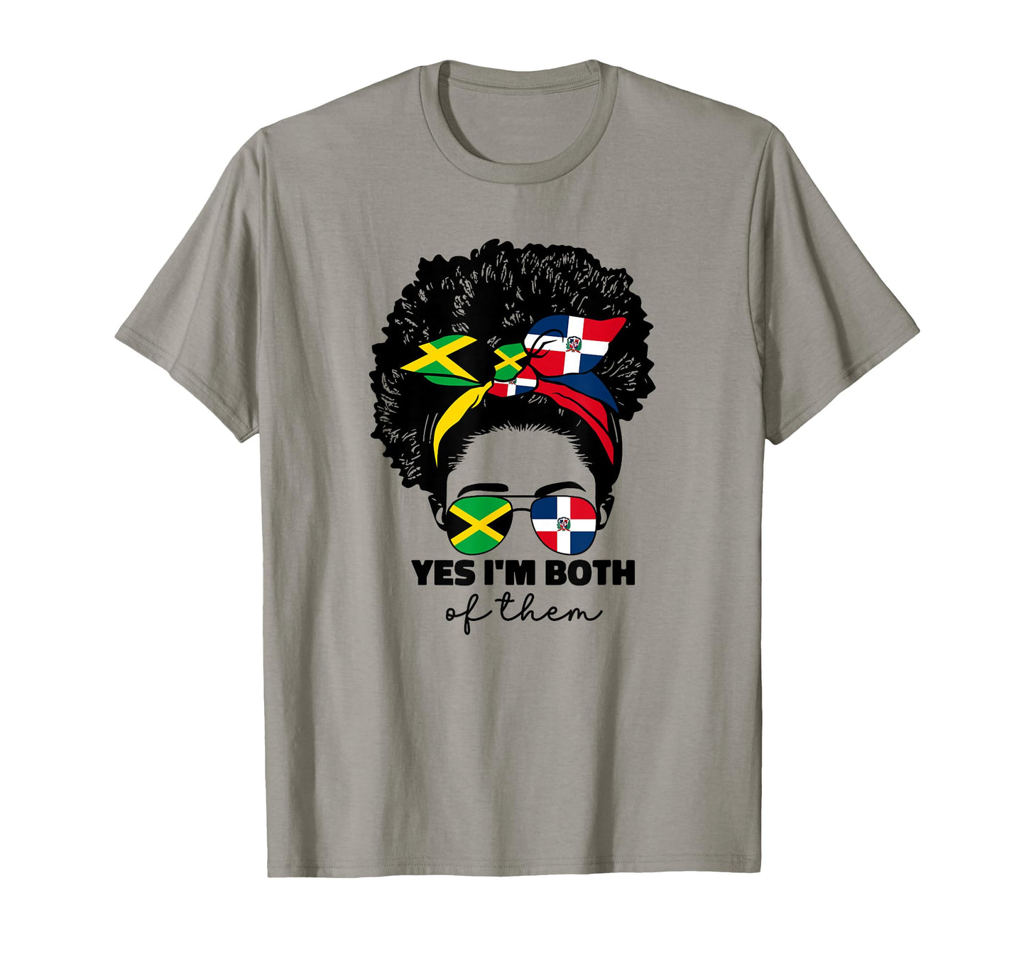 Half Jamaican And Dominican Republic Jamaica Flag Dominicana T-Shirt