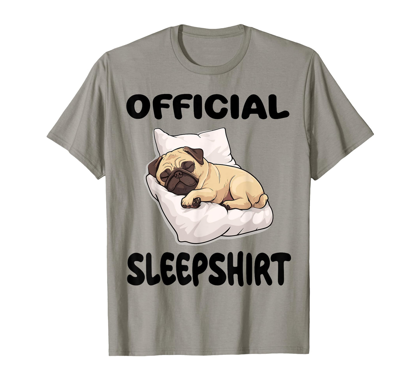 Pug Puggy Dog Official Sleepshirt Pajamas Nightgown T-Shirt