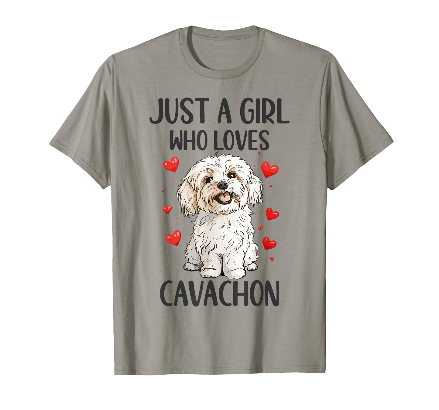 Just a Girl Who Loves Cavachon Funny Cavachon Dog Owner T-Shirt