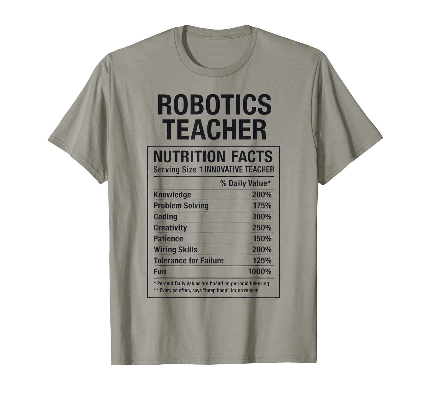 Robotics Teacher Facts T-Shirt