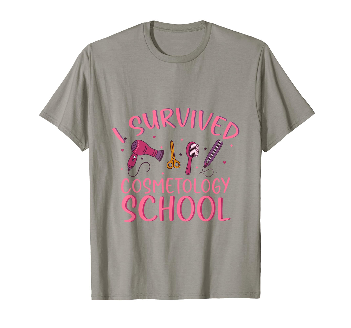 I Survived Cosmetology School Funny Cosmetology Graduate T-Shirt