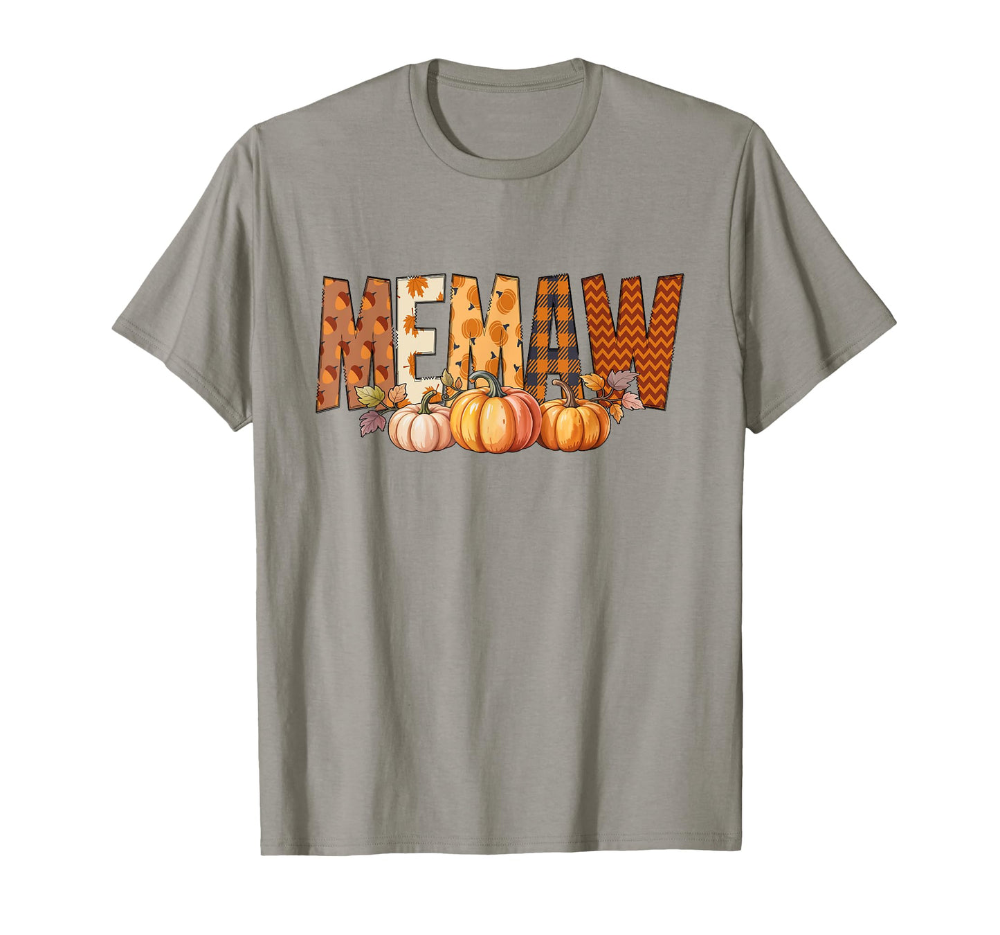Memaw Pumpkin Fall Family Traditions Women T-Shirt