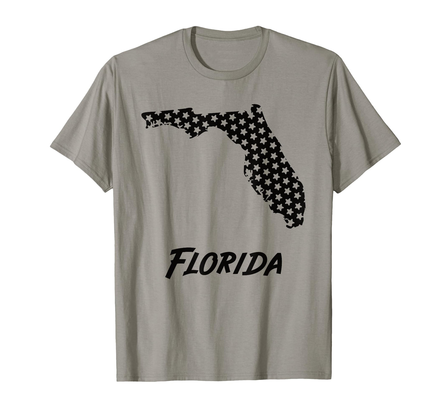Florida USA State Outline Stars Vintage Retro Design T-Shirt