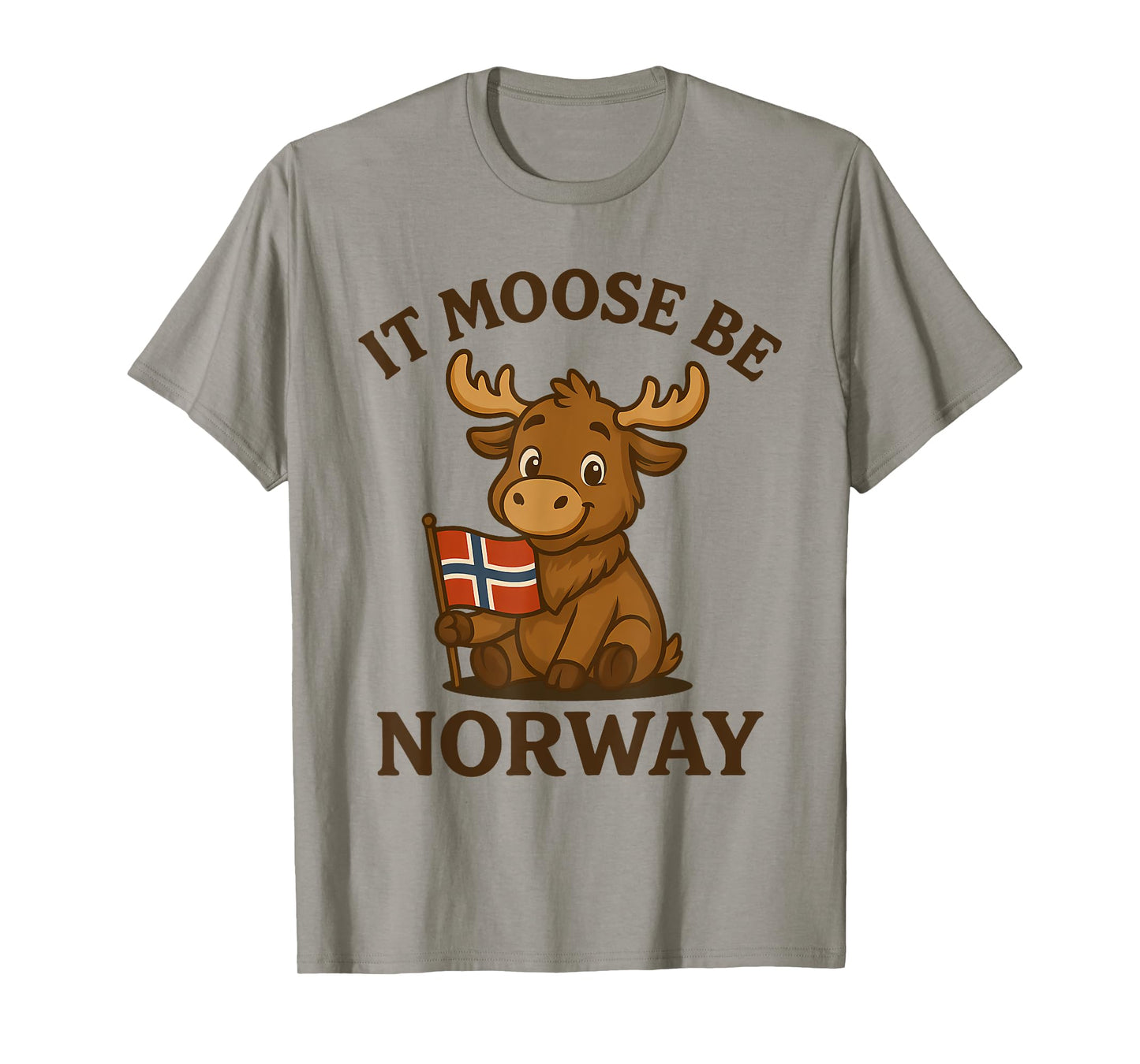 Moose Norway Humor Scandinavian Travel Nordic Wildlife Pun T-Shirt