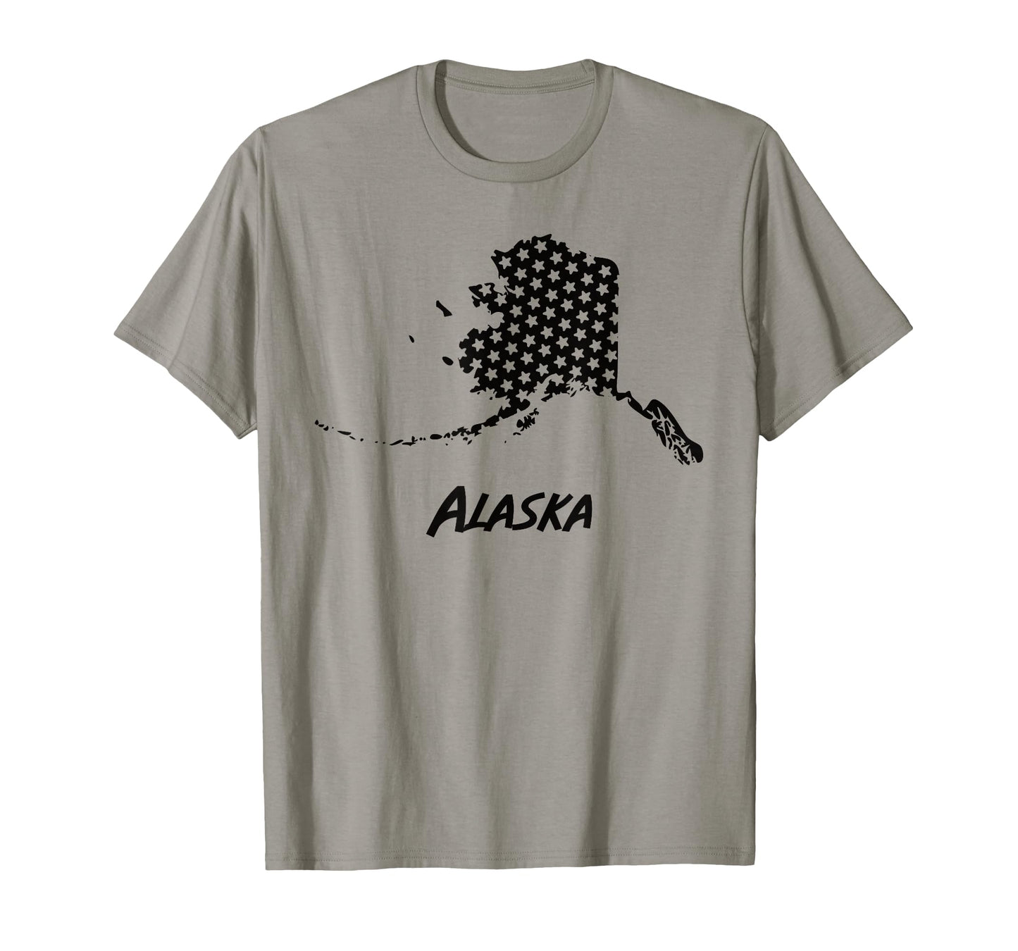 Alaska USA State Outline Stars Vintage Retro Design T-Shirt