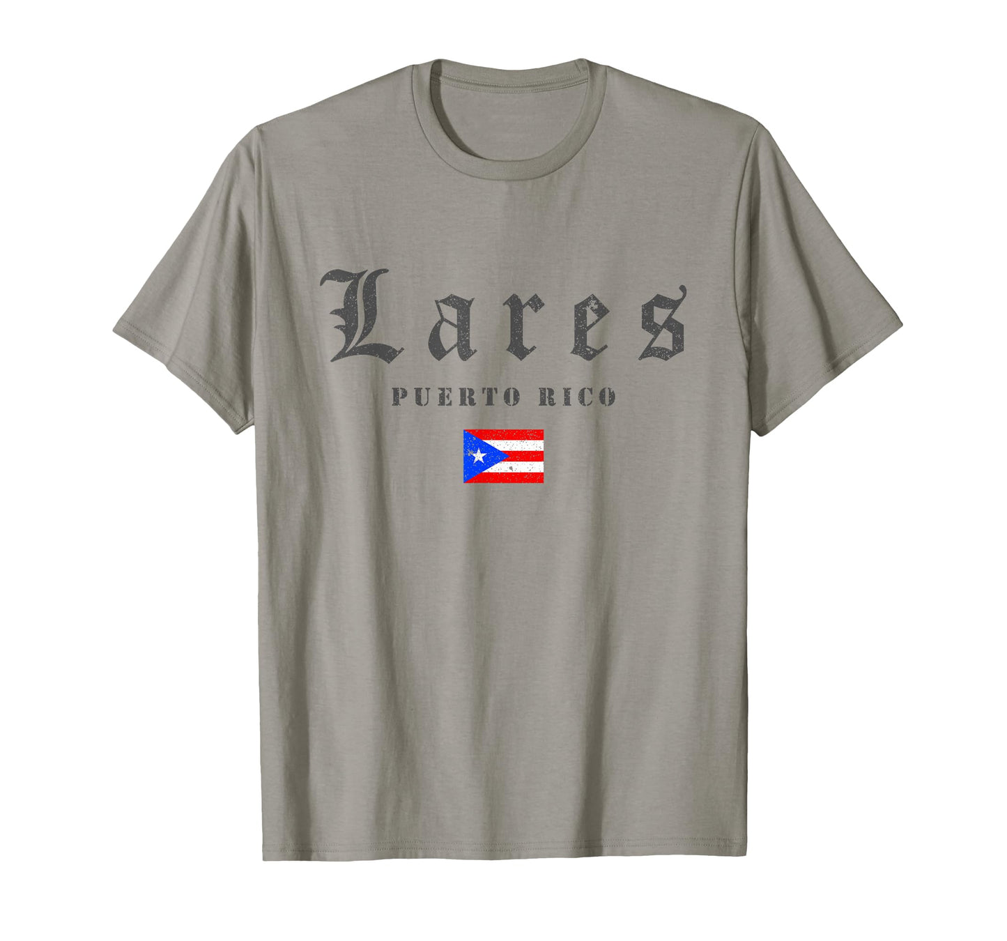 Vintage Lares Puerto Rico Flag Pride Home Root Travel T-Shirt