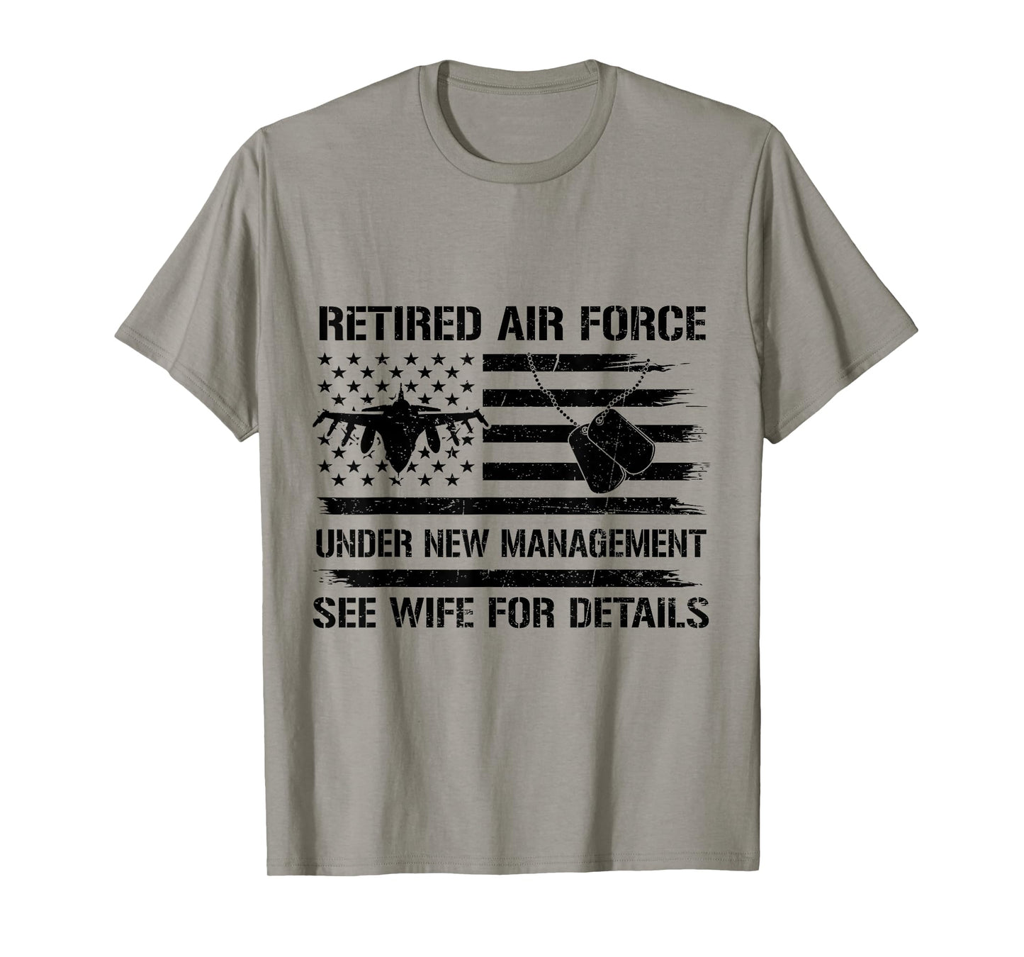 Funny Retired Air Force Veteran See Wife for Details USAF T-Shirt