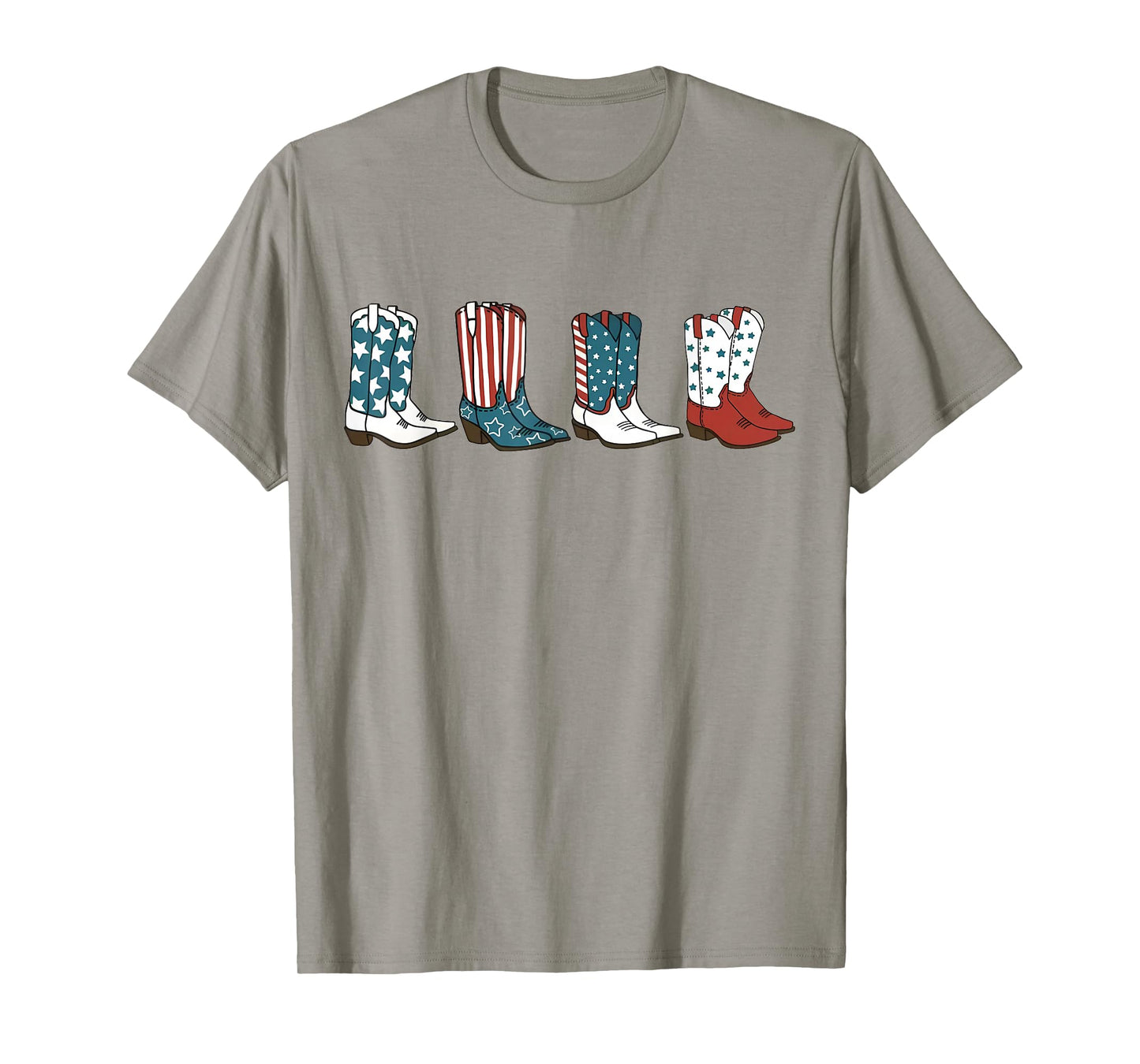 Fourth of July 4th of July Western Cowboy Boots Cowgirl T-Shirt