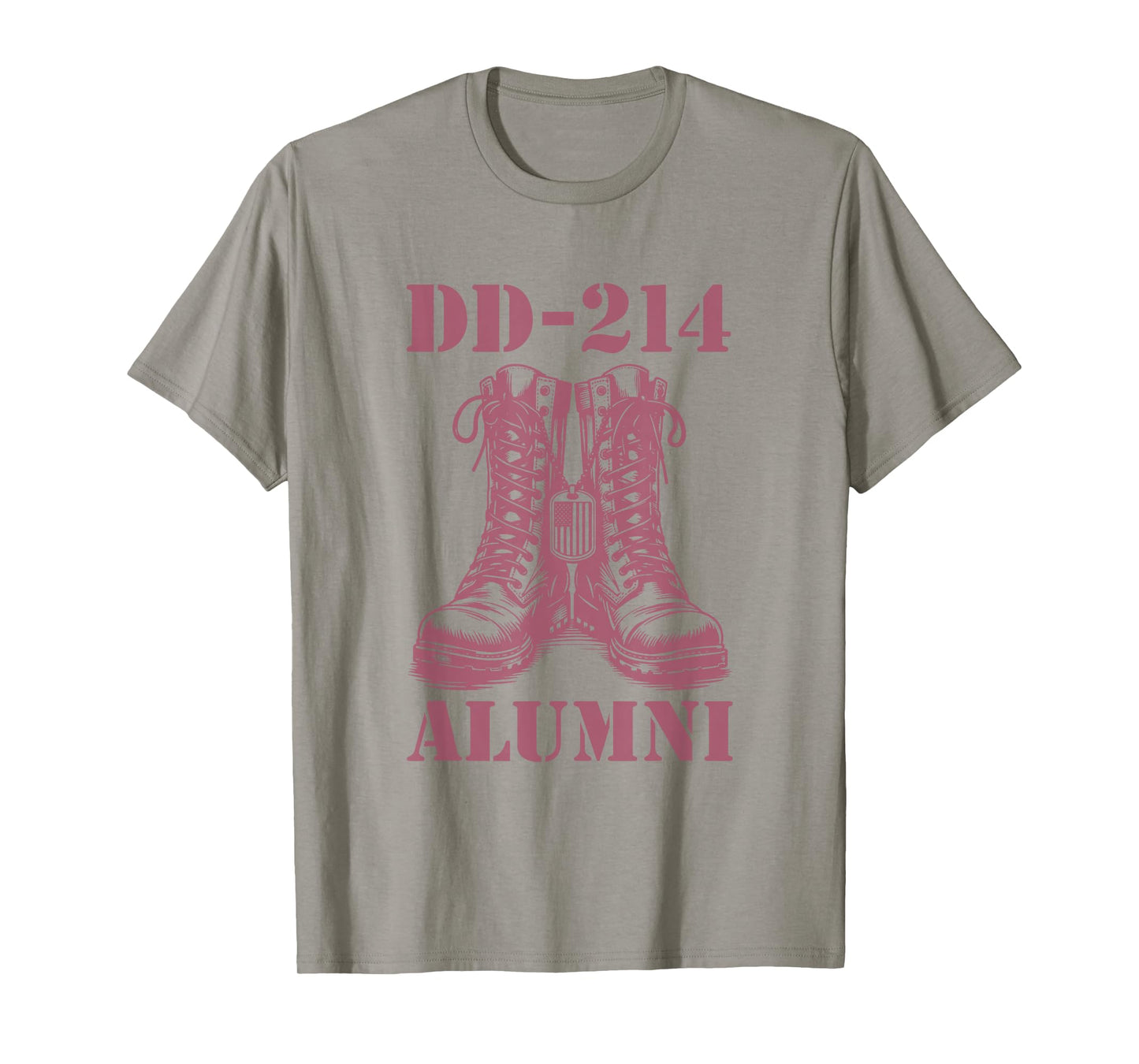 DD-214 Alumni Combat Boots Proud Retired Military Vet T-Shirt