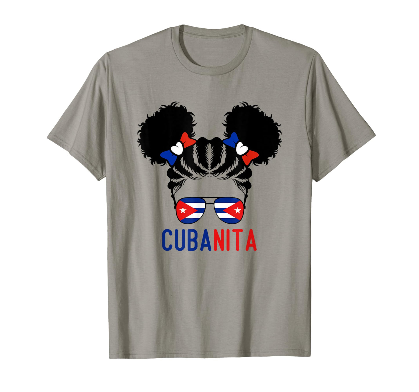 Afro Cuban Girl Baby Little Girls Cuba Flag Youth Cubanita T-Shirt