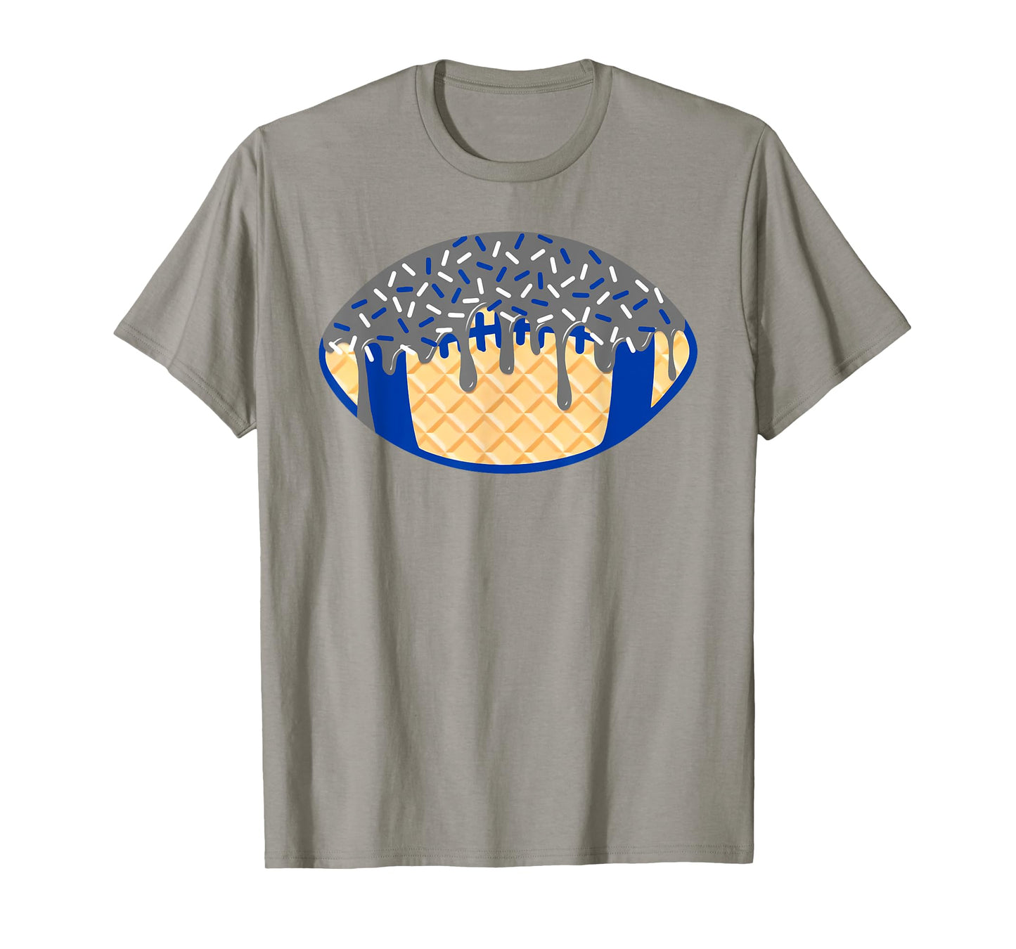 Football Ice Cream Drip with Sprinkles Men Boys Kids T-Shirt