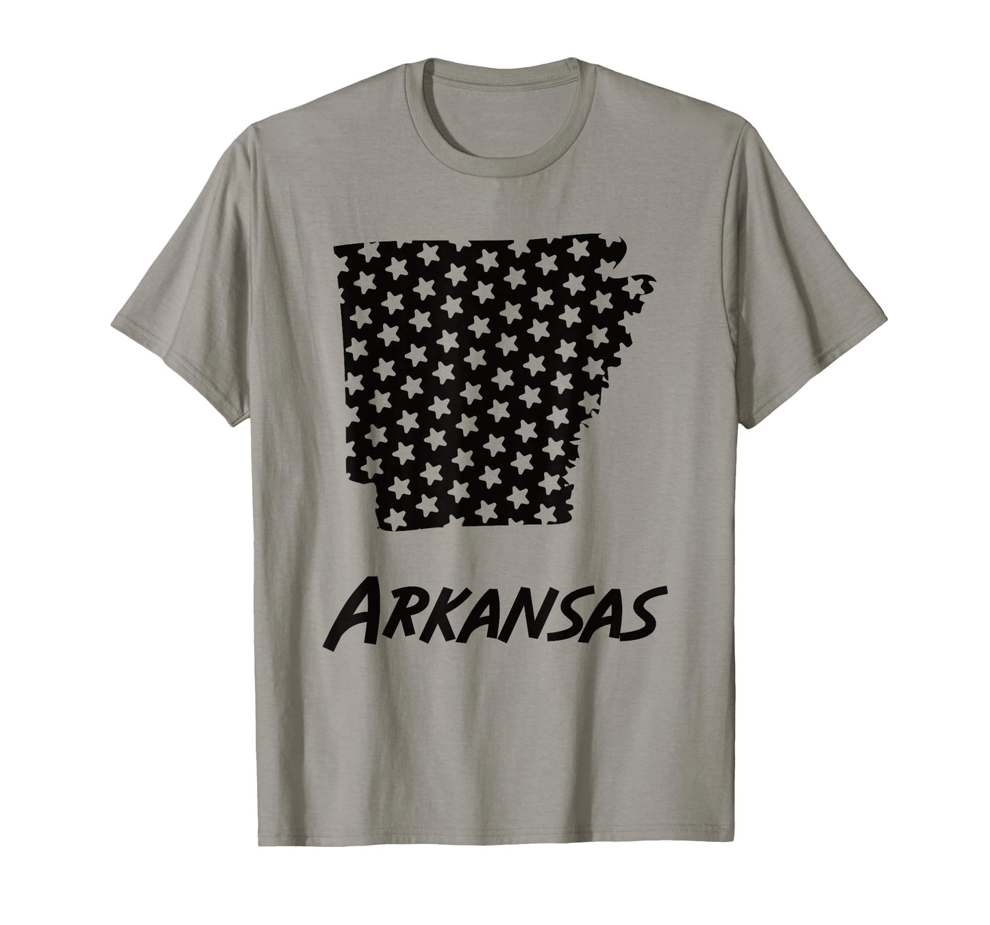 Arkansas USA State Outline Stars Vintage Retro Design T-Shirt