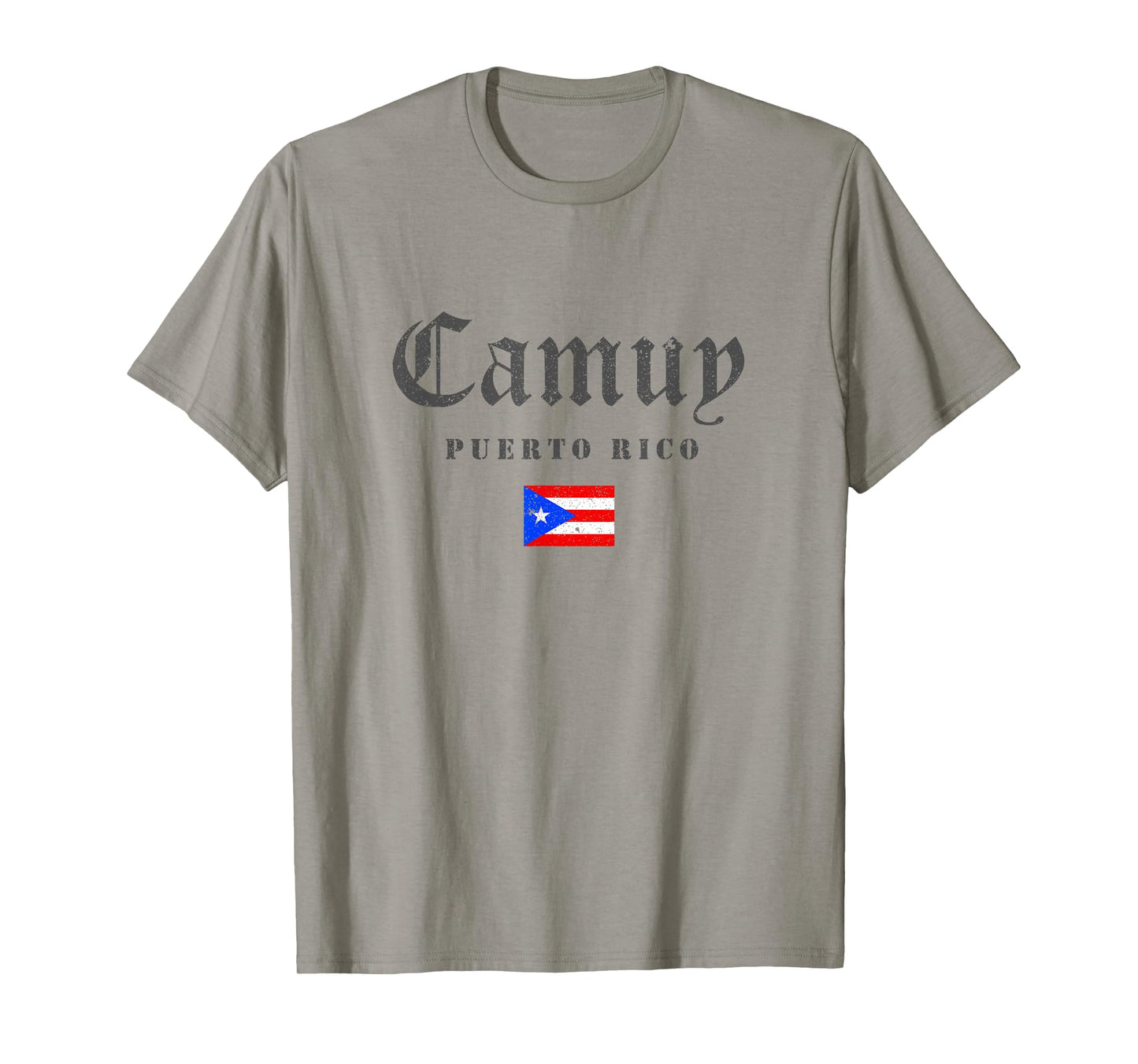 Vintage Camuy Puerto Rico Flag Pride Home Root Travel T-Shirt