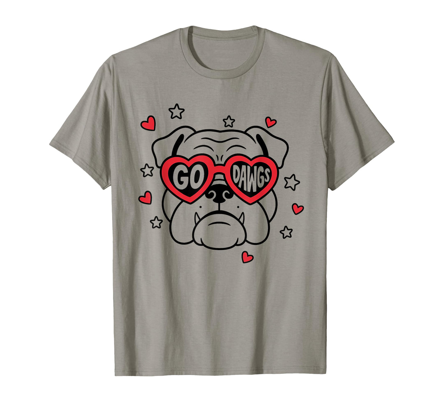 Awesome I Love Bulldogs, Go Dawg for Men Women Kids T-Shirt