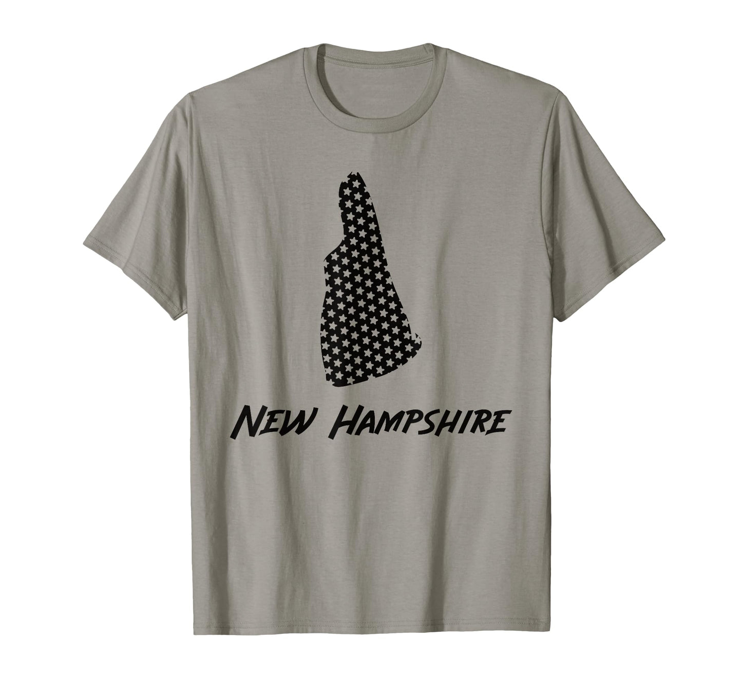 New Hampshire USA State Outline Stars Vintage Retro Design T-Shirt