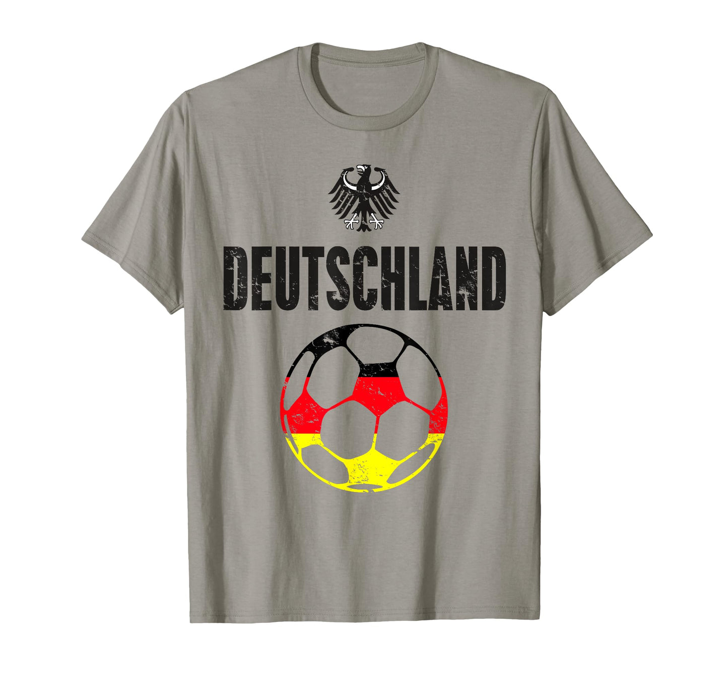 Germany Deutschland Football T-Shirt Soccer Flag German T-Shirt