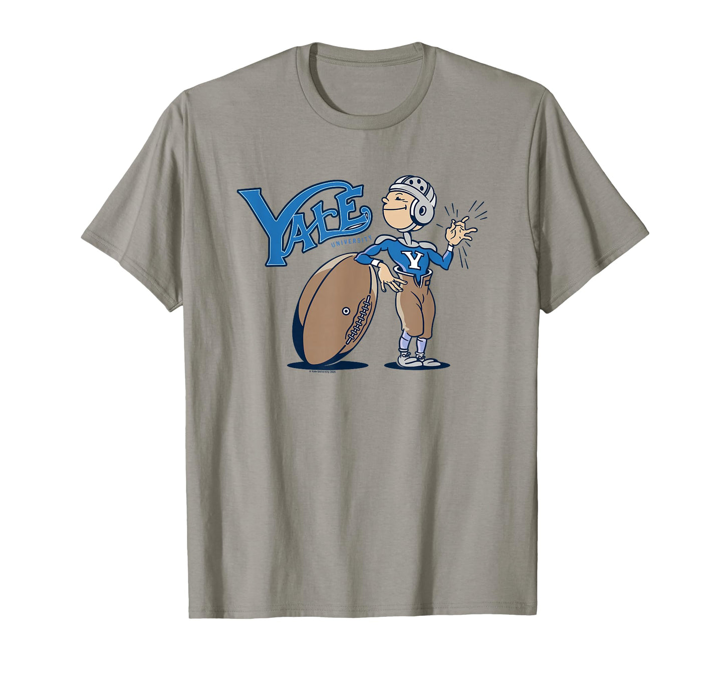 Yale University Funny Cartoon Football Player T-Shirt