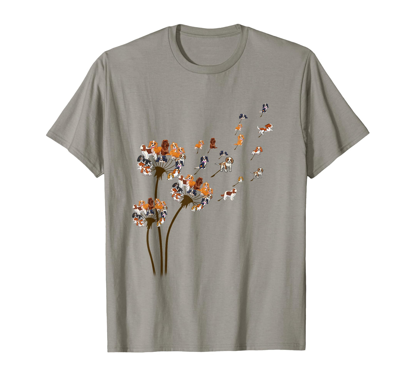 Cavalier King Charles Dandelion Funny Gift for Dog Lovers T-Shirt