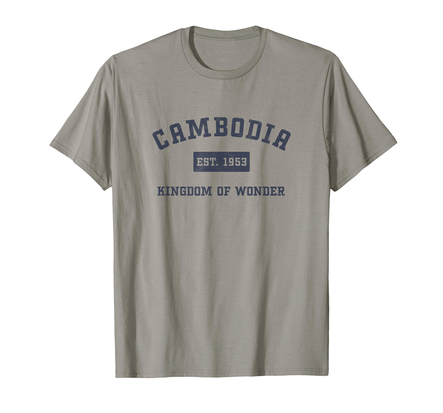 Varsity Script Khmer Kingdom of Wonder Cambodia T-Shirt