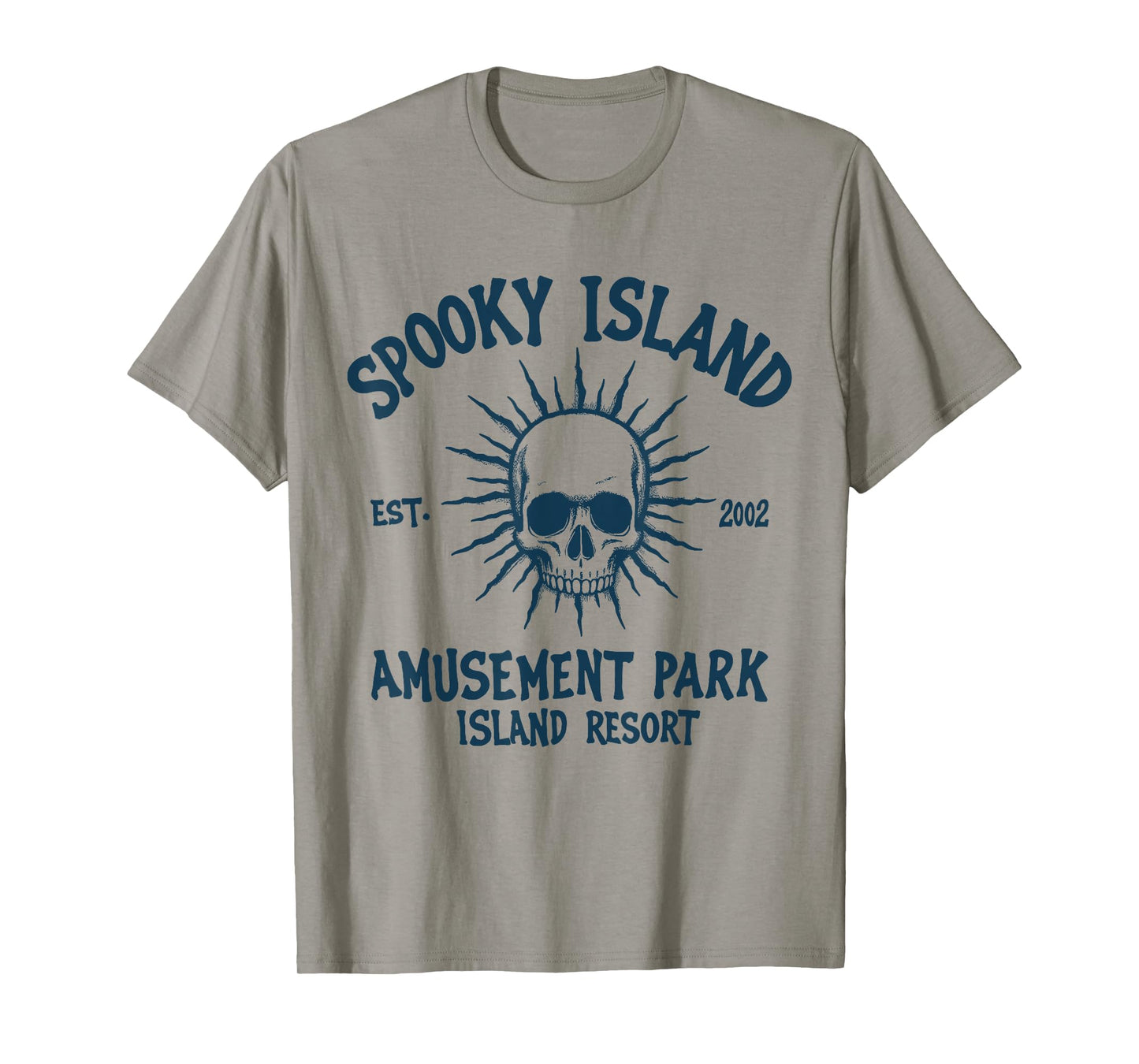 Vintage Spooky Island Amusement Park Island Men Women T-Shirt